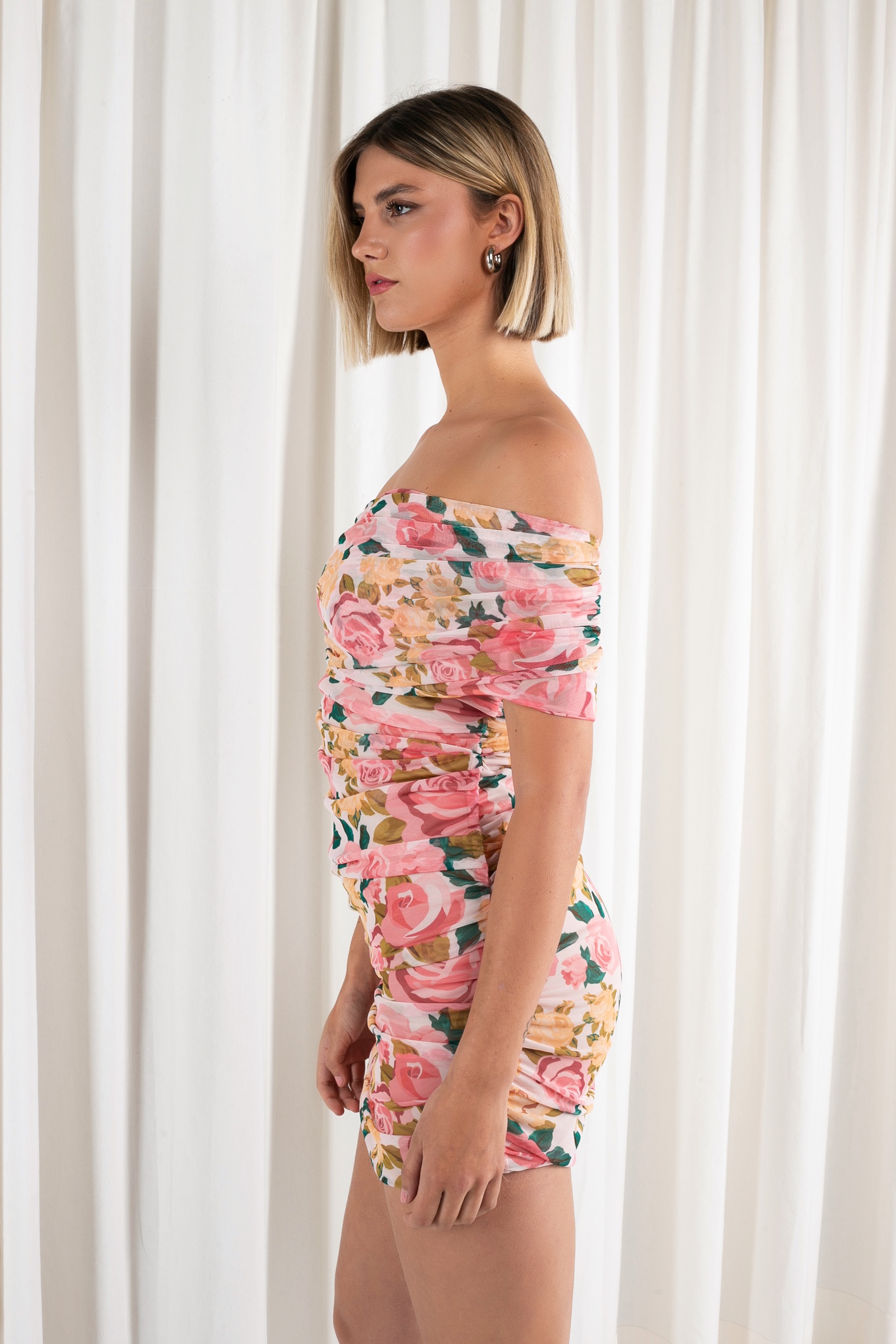 Sweetheart Mesh Dress