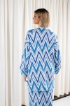 Blue symmetry cardigan
