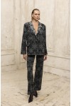 Caleidoscope Lace Blazer double faced chaki