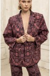 Caleidoscope Lace Blazer double faced mauve