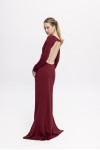Total Backless Dress Bordeuax