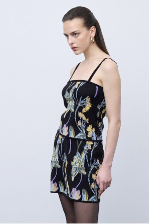 Disco Flower Knit Top