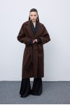 Brown Black Stripped Coat