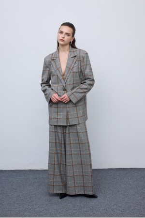 Checked Blazer