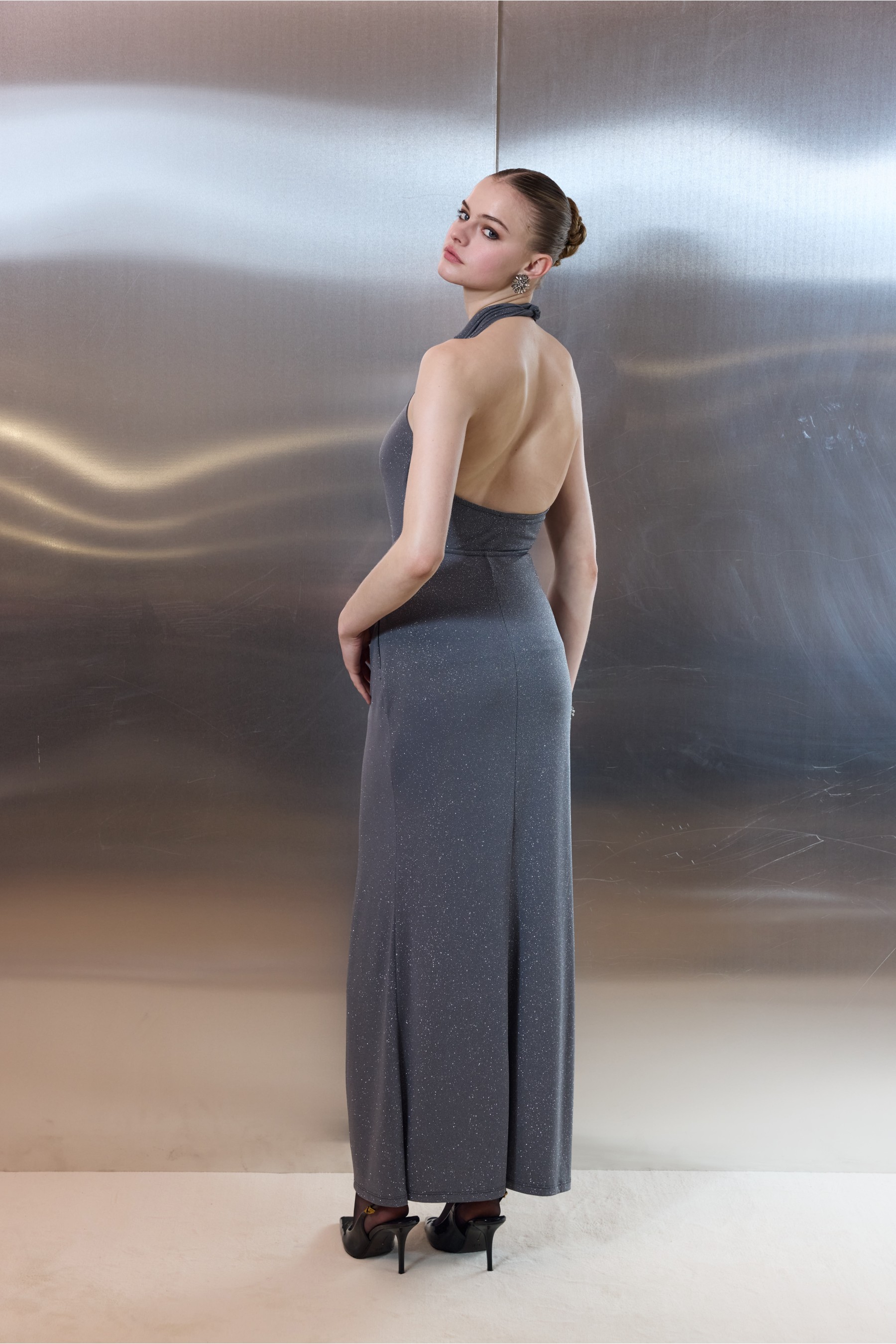 Midnight Allure Skirt Silver