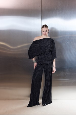 Plisse Pants