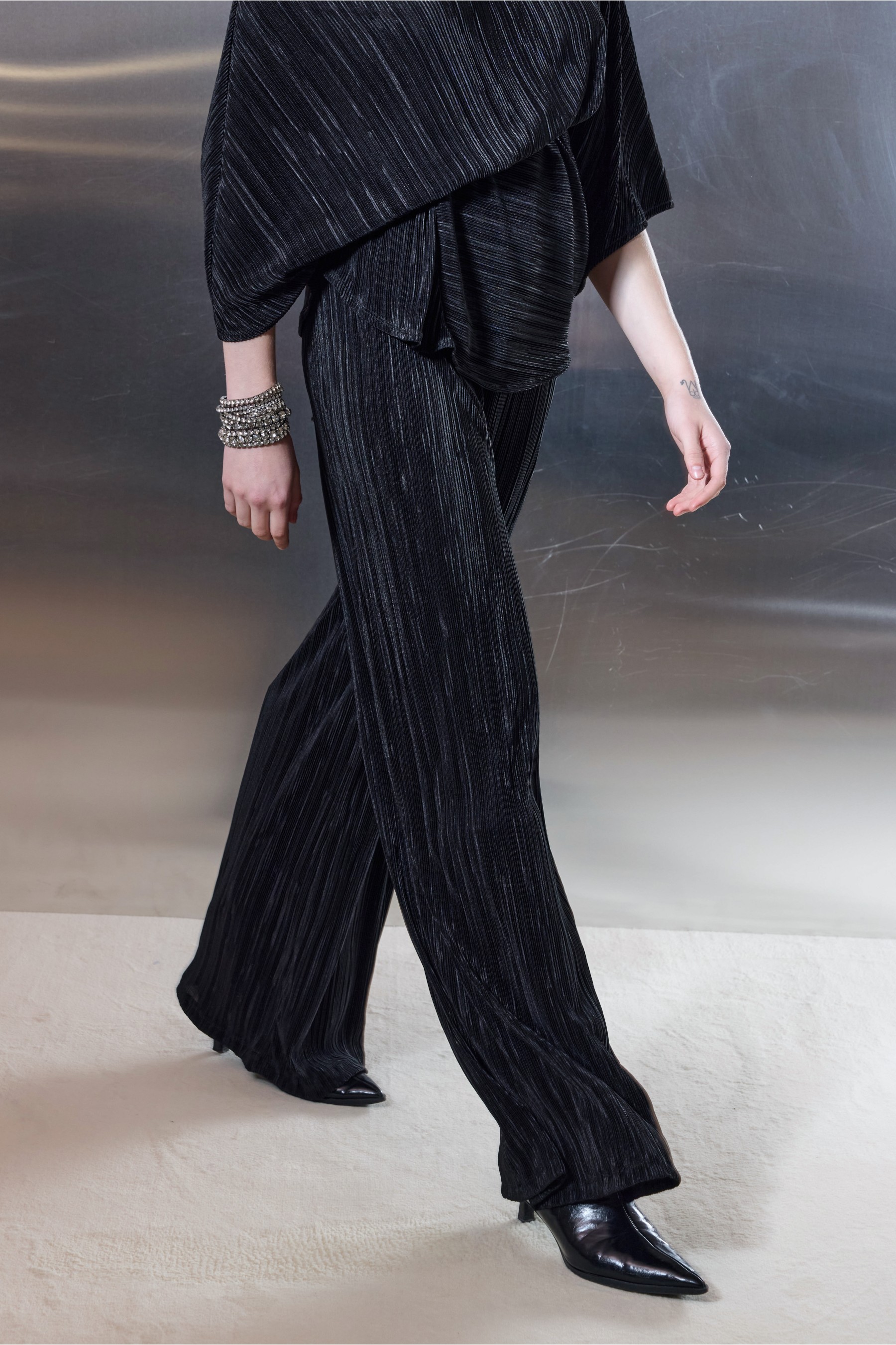 Plisse Pants