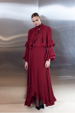 La Nuit Ruffle Skirt