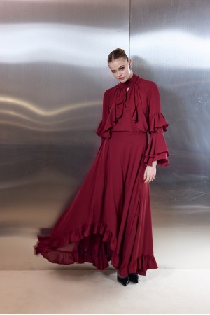 La Nuit Ruffle Skirt