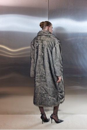 Tromso Fur Blackbeige Long