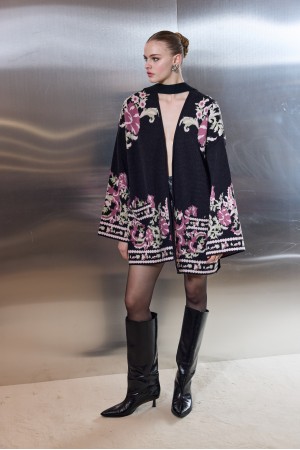 Winter Blossom Knit Cardigan