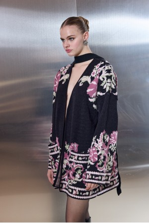 Winter Blossom Knit Cardigan