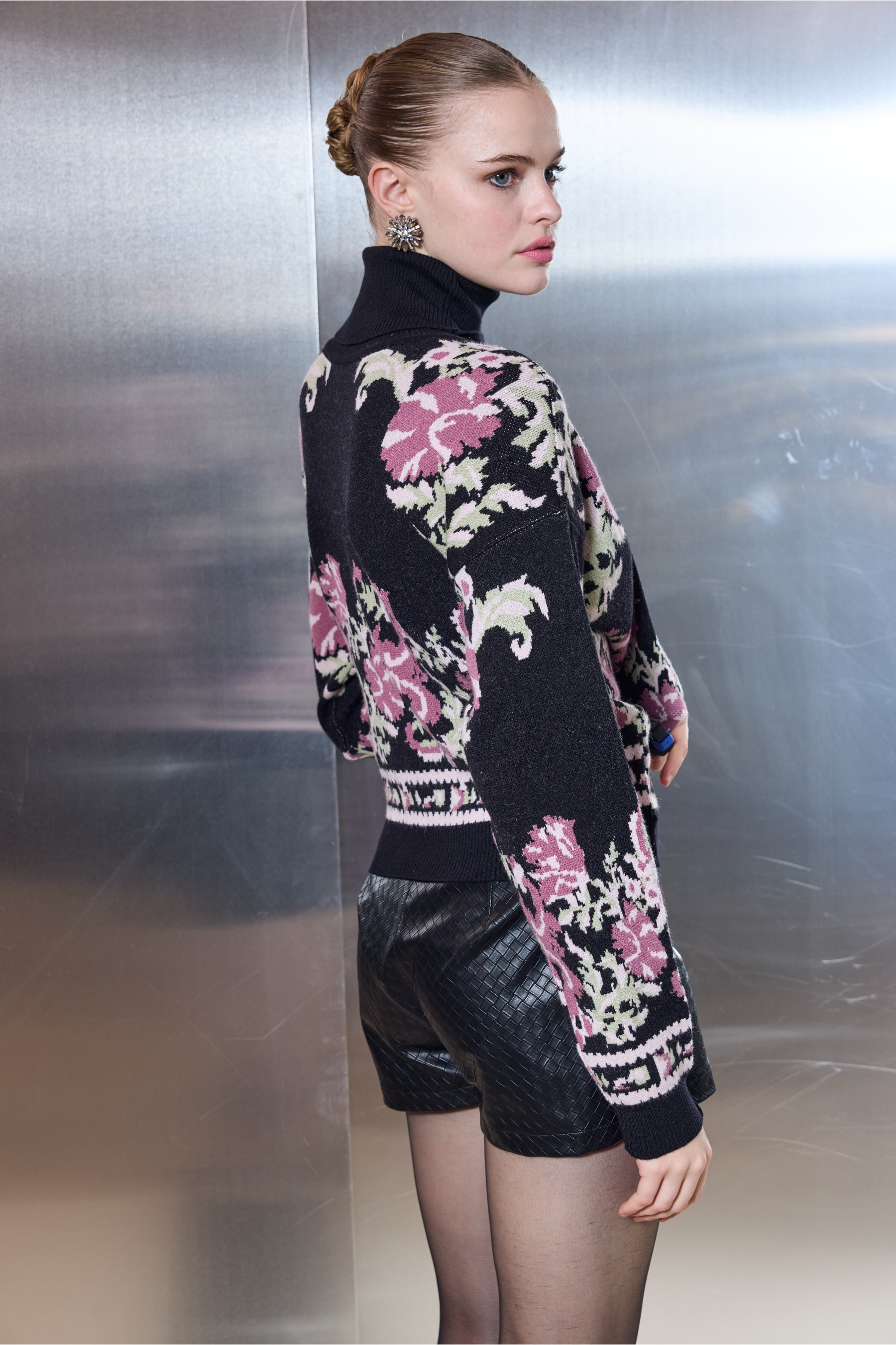 Winter Blossom Knit Sweater