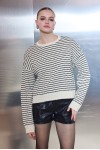 B&W Mosaic Knots Knit Sweater