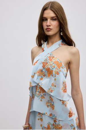 ERATO RUFFLE DRESS