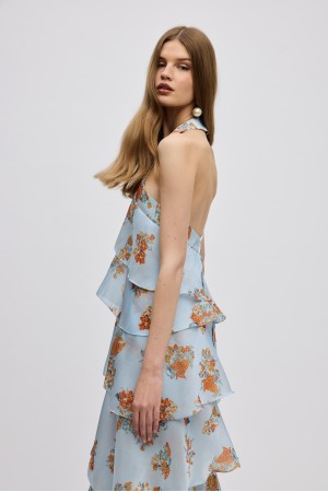 ERATO RUFFLE DRESS