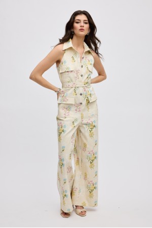 BUTTER BLOSSOM JEAN JUMPSUIT