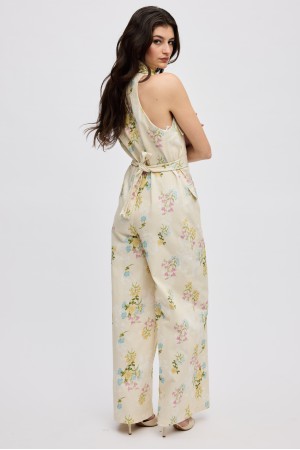 BUTTER BLOSSOM JEAN JUMPSUIT
