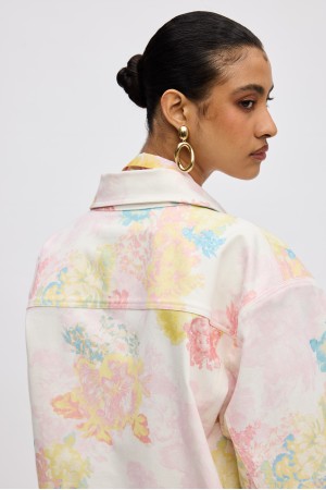FLORAL MIST JEAN JACKET