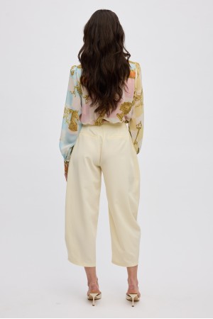 BARREL PANTS BUTTER YELLOW