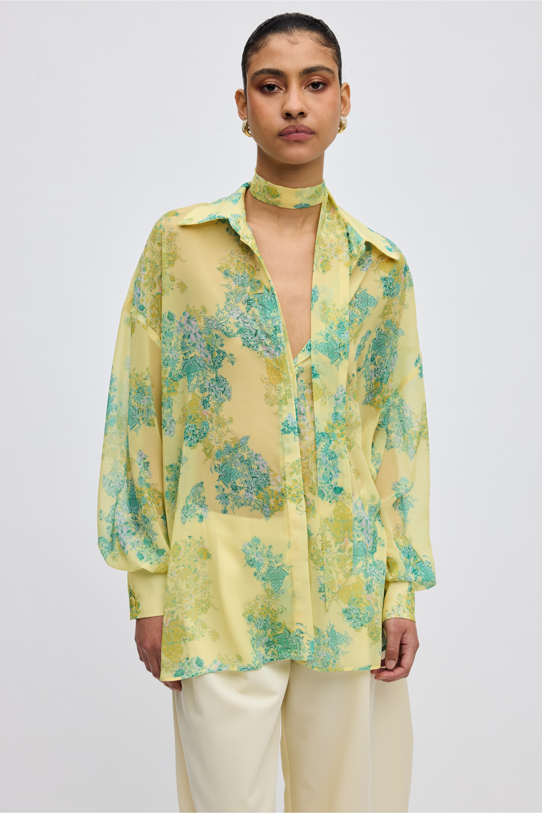 LIME PETALS SHIRT