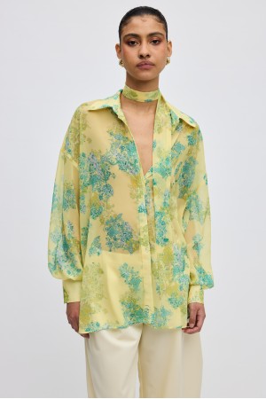 LIME PETALS SHIRT