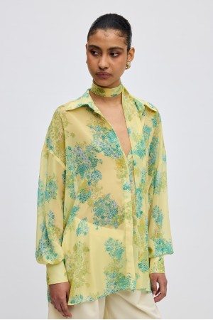 LIME PETALS SHIRT
