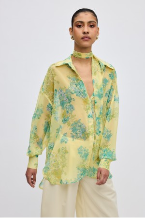 LIME PETALS SHIRT