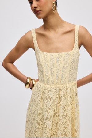 LACE MIDI DRESS
