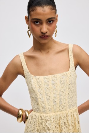 LACE MIDI DRESS