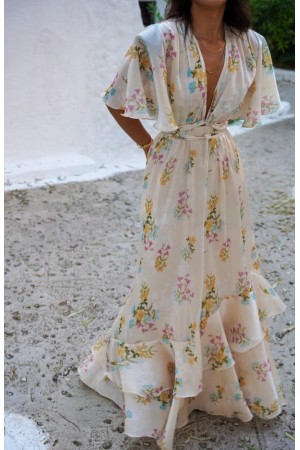 BUTTER BLOSSOM LONG DRESS