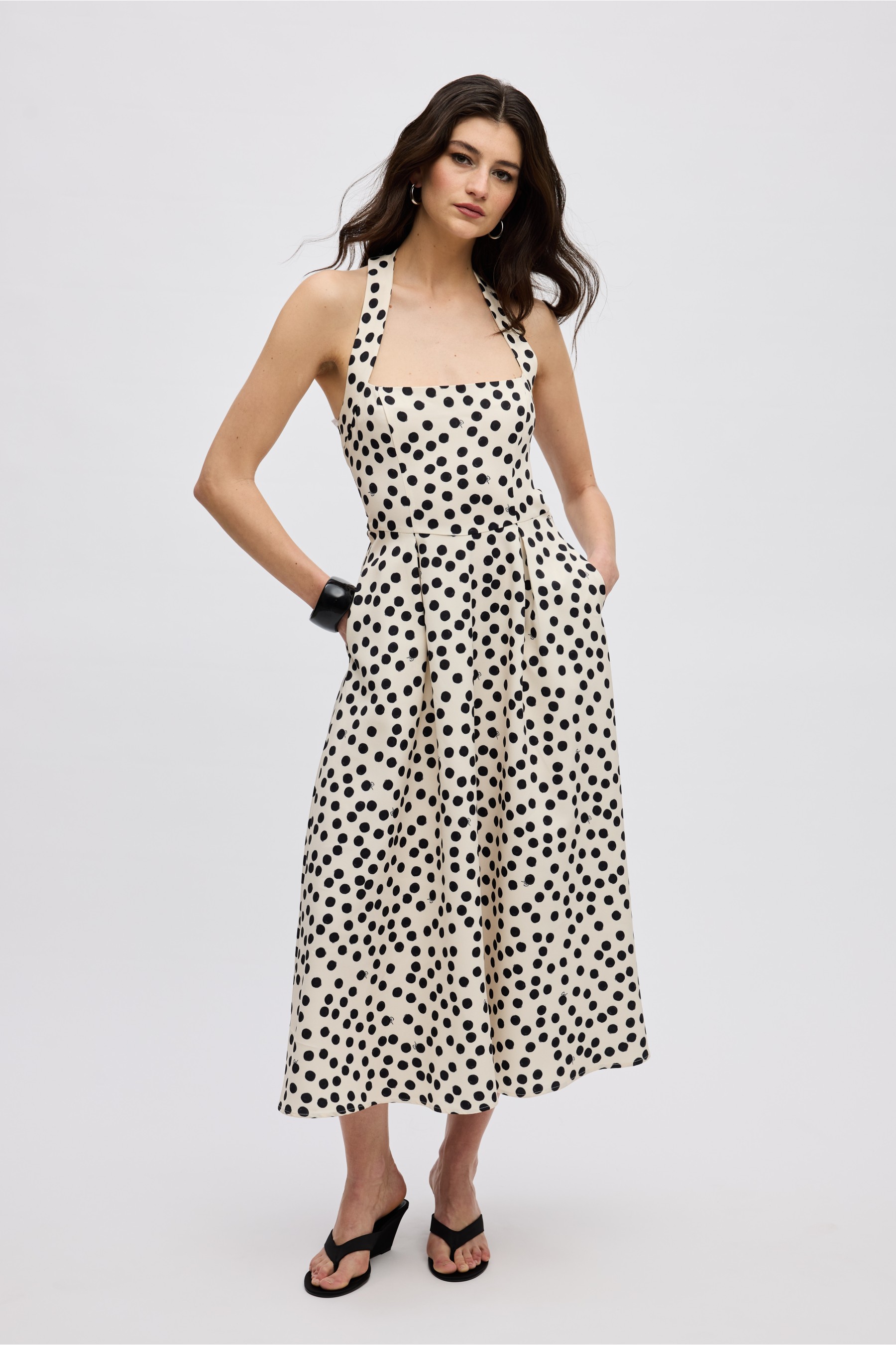 DREAM DOTS MIDI DRESS
