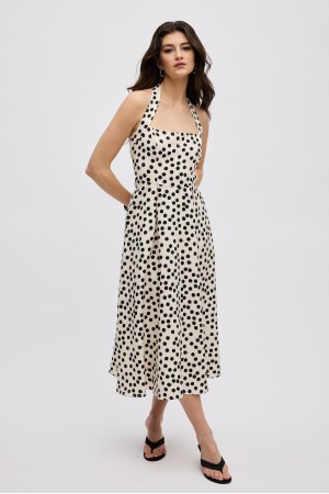 DREAM DOTS MIDI DRESS
