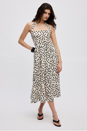 DREAM DOTS MIDI DRESS