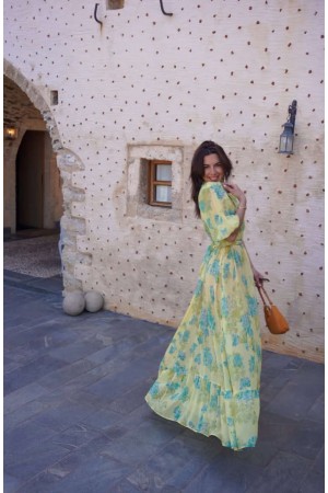 LIME PETALS KIMONO
