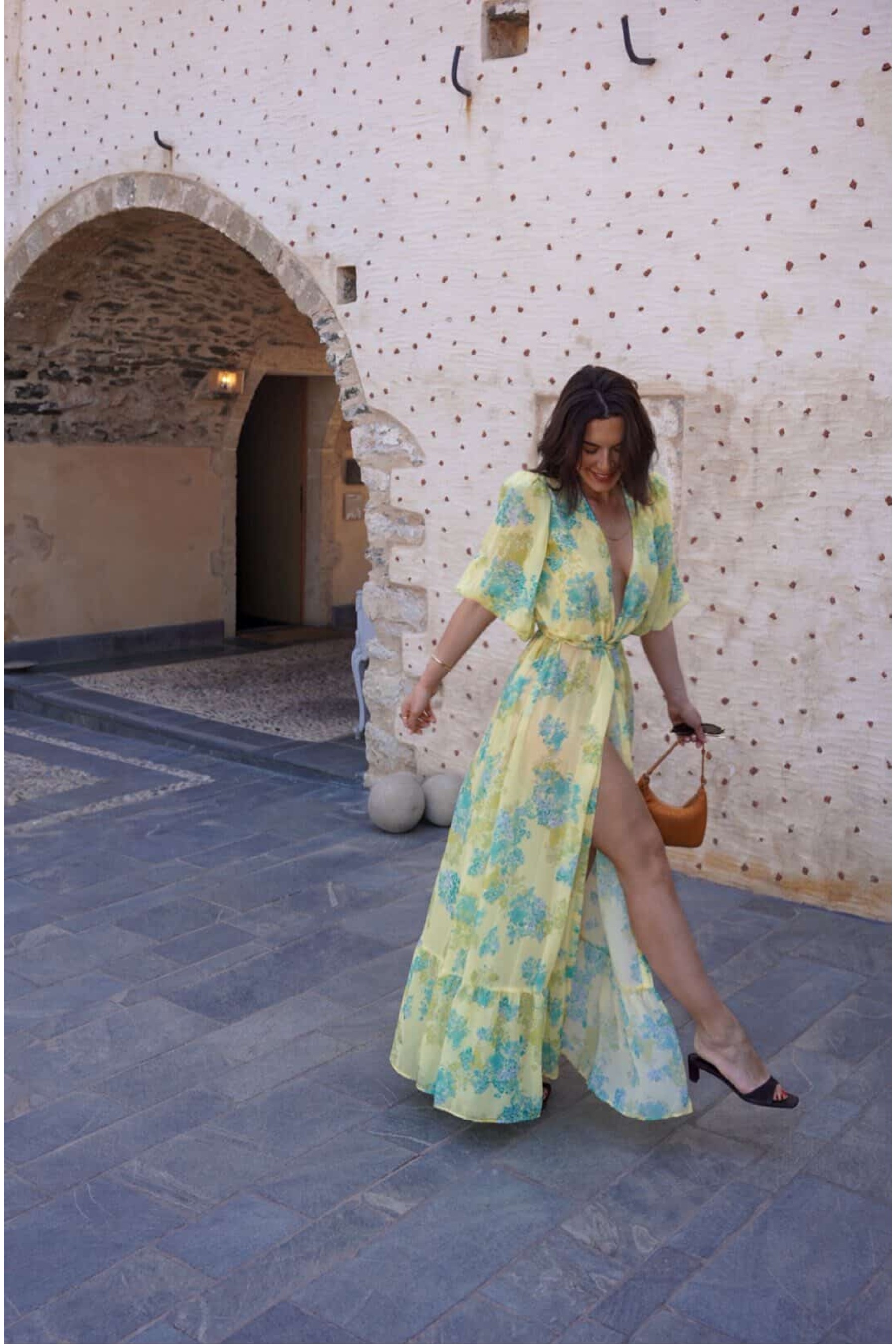 LIME PETALS KIMONO