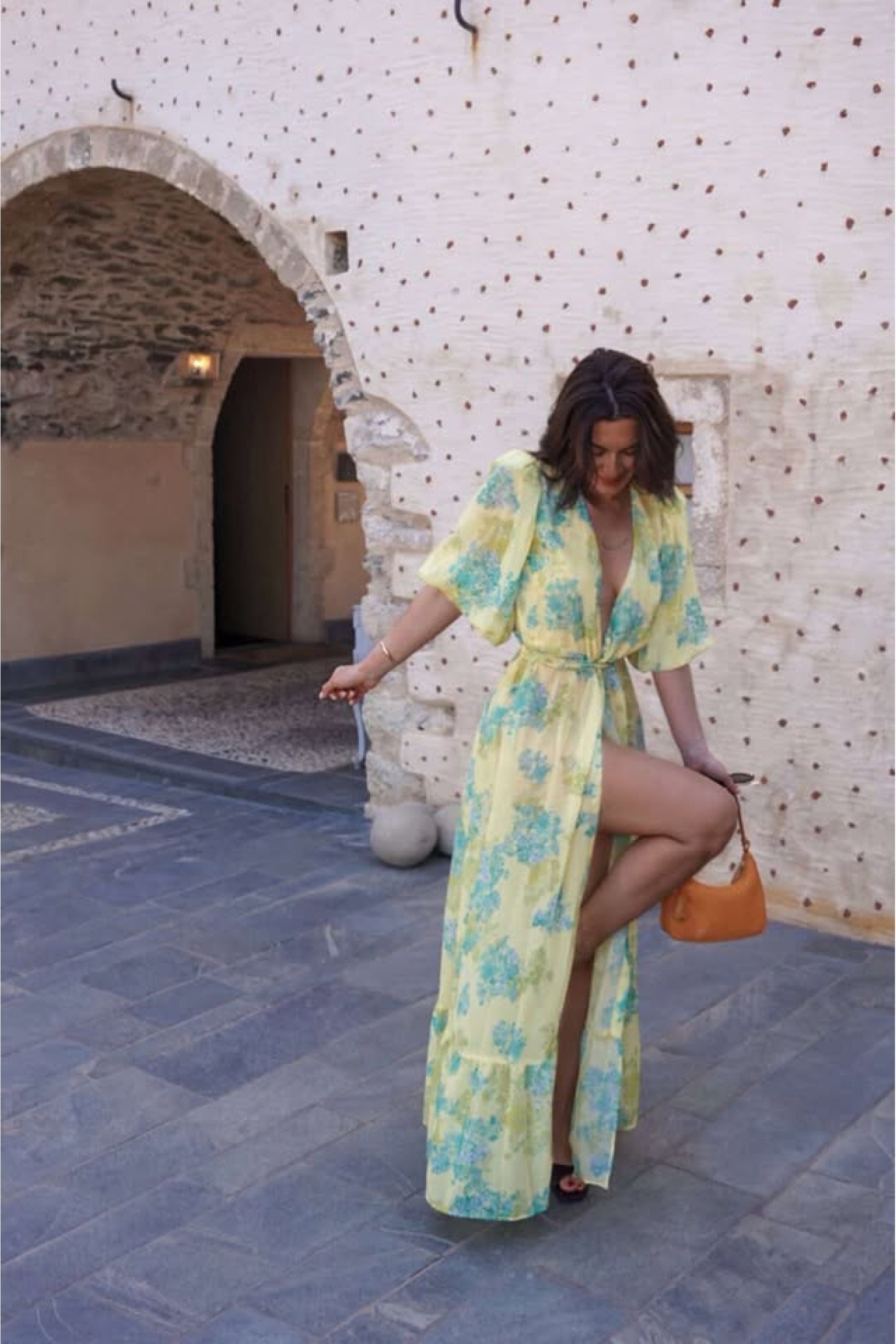 LIME PETALS KIMONO