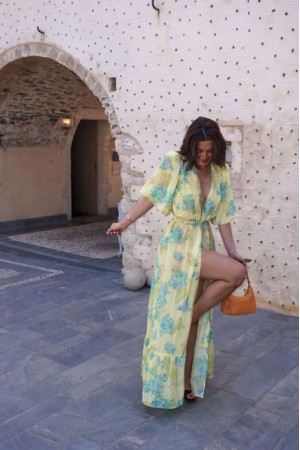 LIME PETALS KIMONO