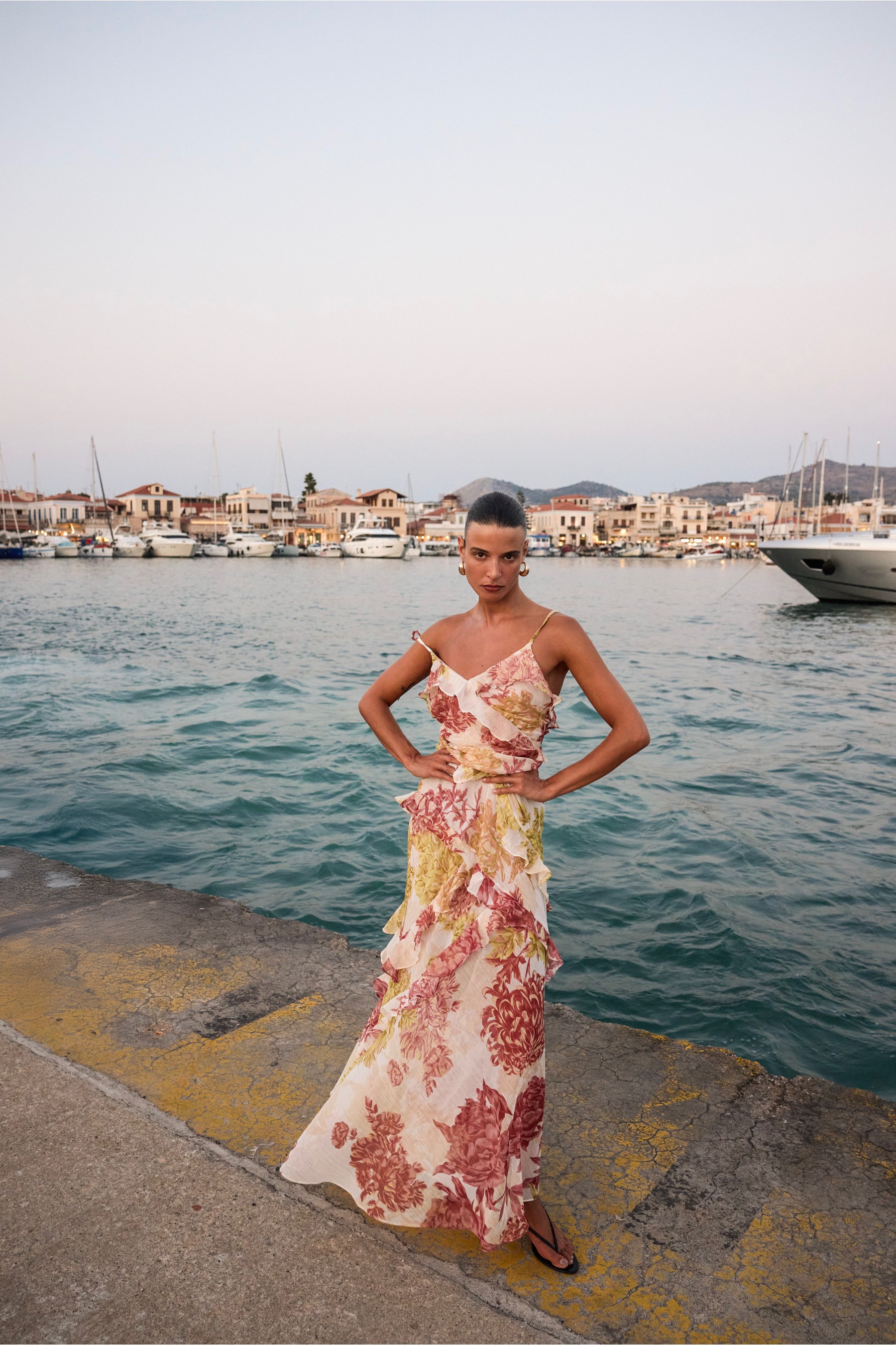 ELENA RUFFLE DRESS