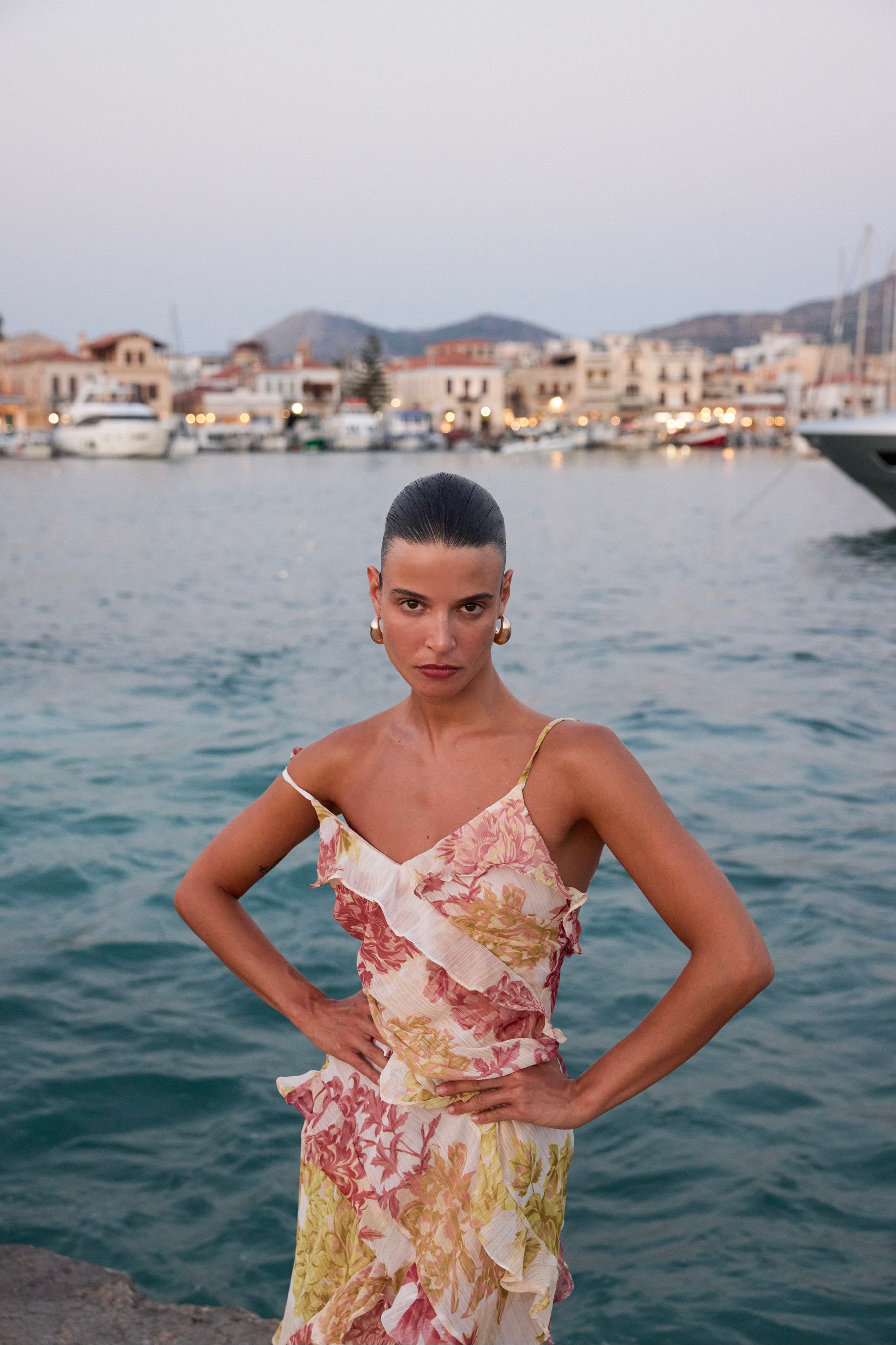 ELENA RUFFLE DRESS