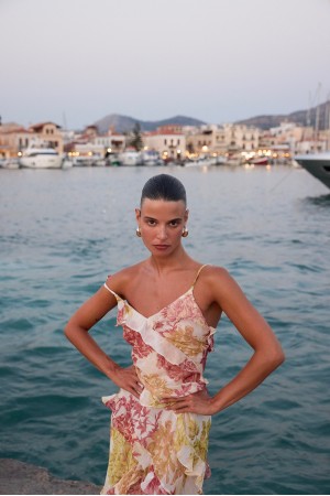 ELENA RUFFLE DRESS