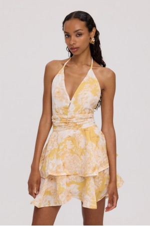 SOLENE LINEN MINI DRESS