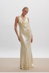 Irina Sequin Maxi Dress Butter Yellow