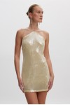 Irina Sequin Mini Dress Butter Yellow