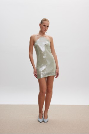 Irina Sequin Mini Dress Mint