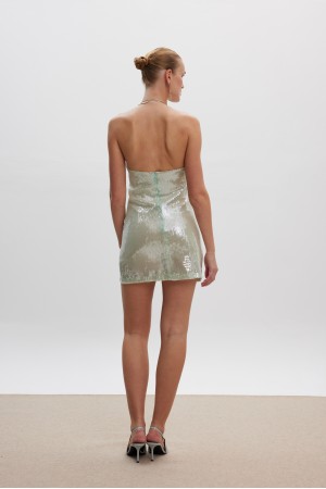 Irina Sequin Mini Dress Mint