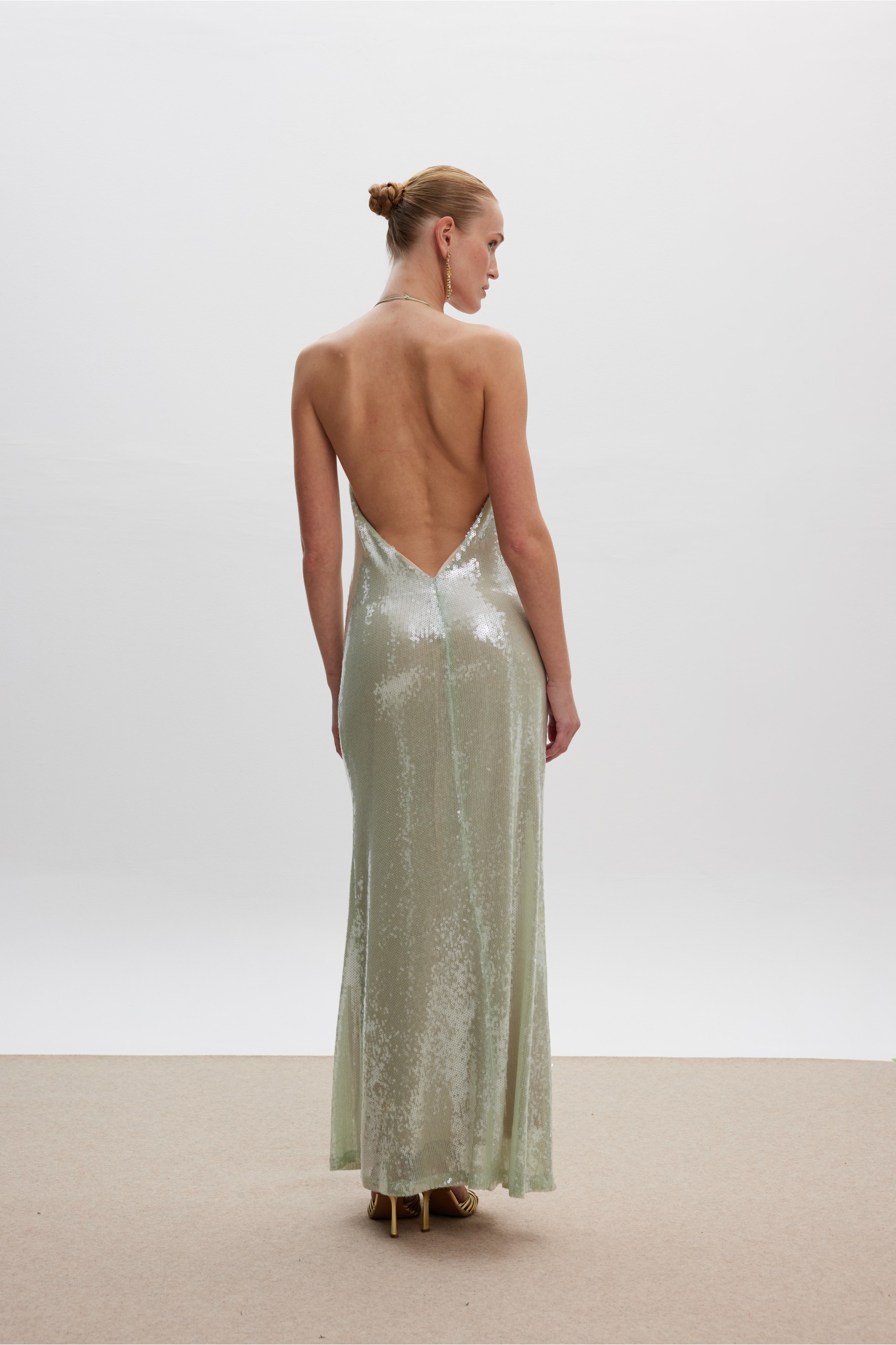 Irina Sequin Maxi Dress Mint
