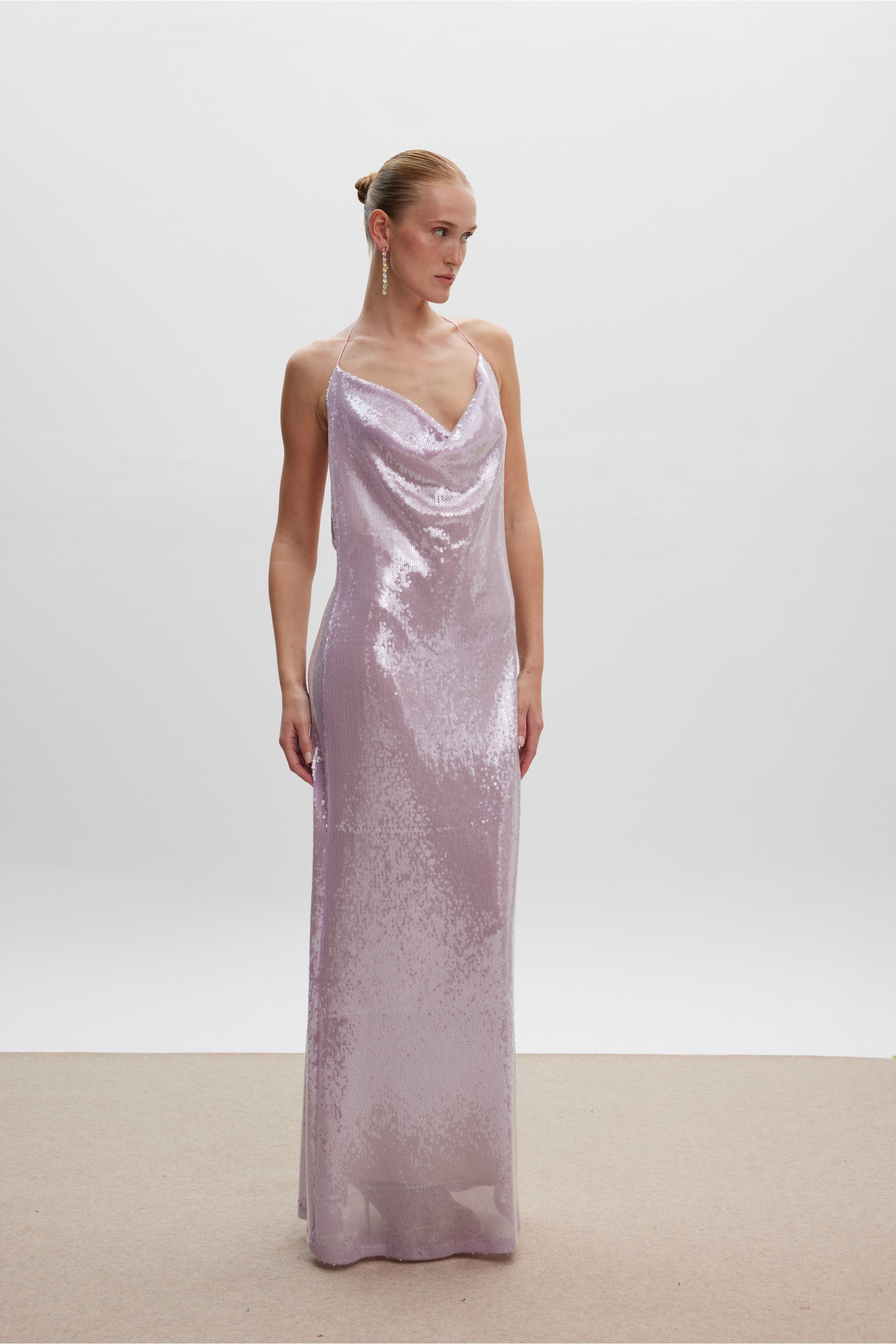 Irina Sequin Maxi Dress Lilac
