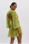 Sunny Lime Mini Cut-Out Dress