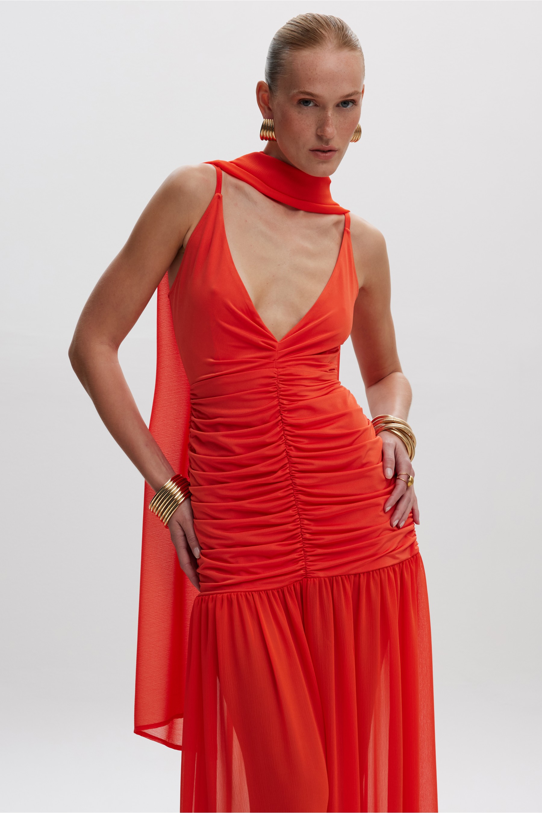 Eliza Aperol Dress
